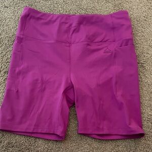 Reebok Women's Vibrant Purple Bike Shorts